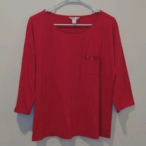 🌹White Stag 3/4 Sleeve Blouse